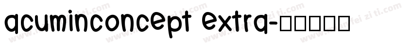 acuminconcept extra字体转换